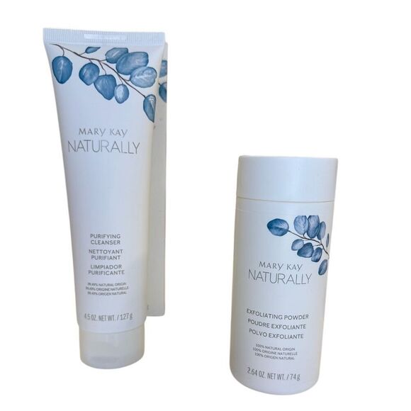 Mary Kay Naturally Purifying Cleanser & Naturally Exfoliating Powder NEW - Picture 2 of 6
